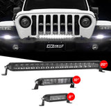 6"-10"-20" Auxiliary Driving High Beam SAE LED Razor Light Bar