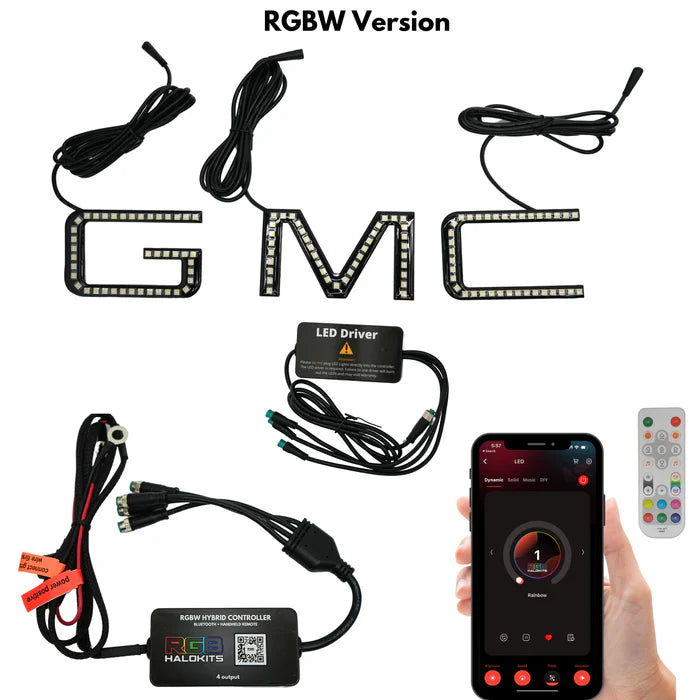 GMC LED Emblem: Multicolor (1999-2024)