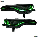 Chevrolet Camaro RS/SS: Multicolor RGBW Headlights (2019-2024)