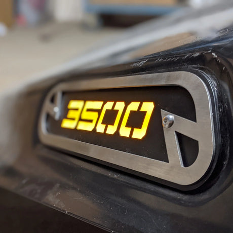 Custom Text Hood Emblem Replacements - Fits 2019-2025 Ram® 2500, 3500, 4500 - Fully Customizable, LED