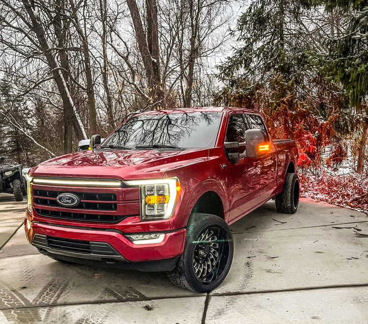 2021-2023 Ford F150 Tremor LED Grille Light Kit – White DRL Strip