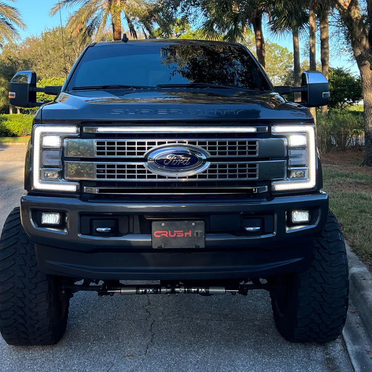 2017-2019 Ford F-250/F-350/F-450/F-550 LED Top Grille Light Bar – Single Strip