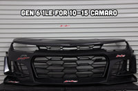 2010-2015 Chevy Camaro ZL1 1LE Track Package Front Bumper Conversion 11pcs Full Kit Flat BLK Body Kit