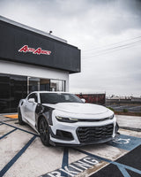 2019-2025 Chevy Camaro ZL1 1LE Track Package Front Bumper Conversion 13pcs Full Kit Flat BLK for Non-RS Headlights