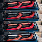 2016-2018 CHEVY CAMARO UMBRA LED TAILLIGHTS GLOSS BLACK/SMOKE LENS