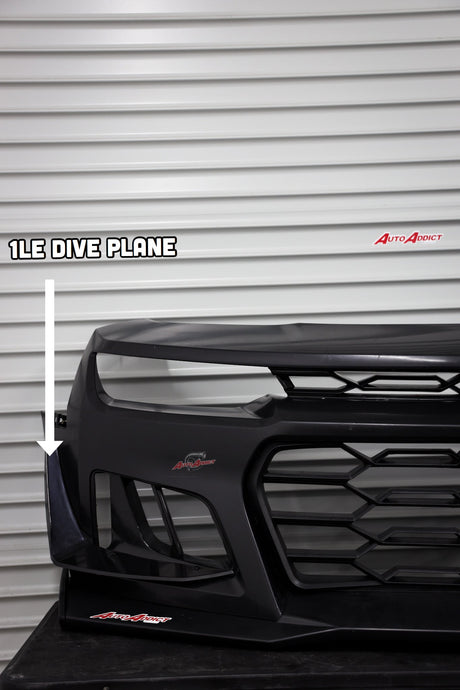 2010-2015 Chevy Camaro ZL1 1LE Track Package Front Bumper Conversion 11pcs Full Kit Flat BLK Body Kit