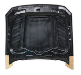 2015-2017 Ford Mustang Gloss Carbon Fiber Hood Terminator Aggressive Style