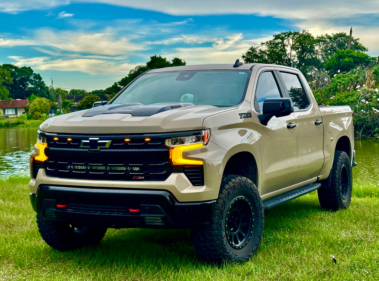 2022-2025 Chevy Silverado 1500 “Refresh” Amber DRL Override Kit
