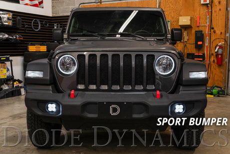 SS3 LED Fog Light Kit for 2018-2025 Jeep JL Wrangler
