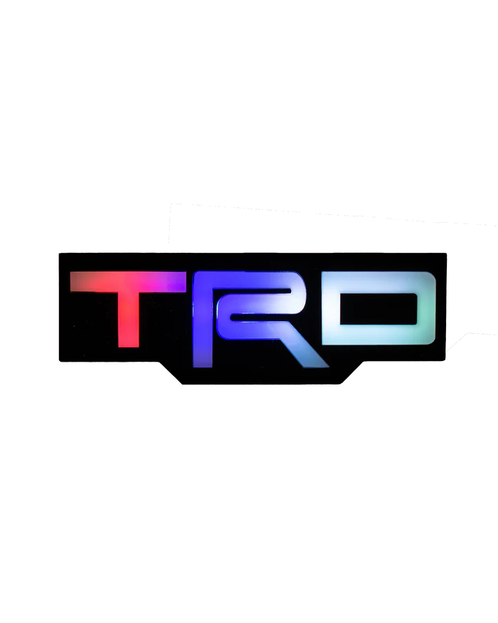 TRD : Illuminated Multicolor Flow LED Badge | Lit Logos