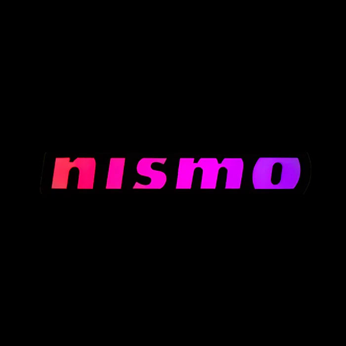 Nismo Badge: Illuminated Multicolor Flow LED Badge | Lit Logos