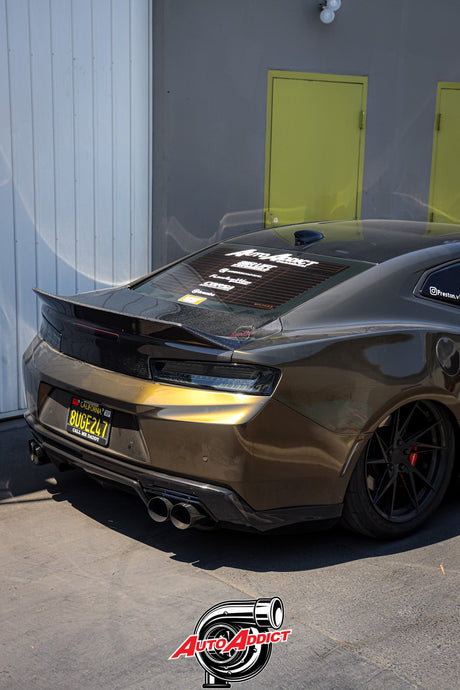 2016 - 2024 Camaro Carbon Fiber Trunk Double Sided Decklid With Integrated Spoiler