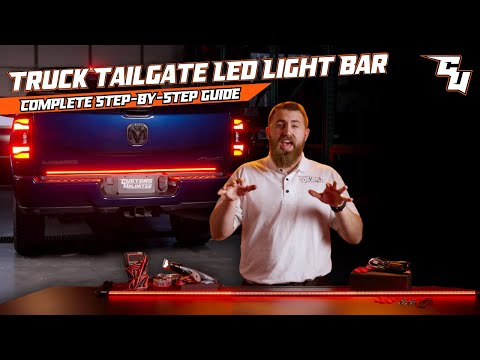 Truck Tailgate LED Light Bar w/ Sequential Turn Signal