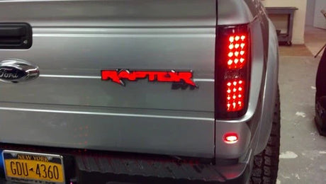 Ford SVT Raptor 09-14 Illuminated Emblem in Red Illumination