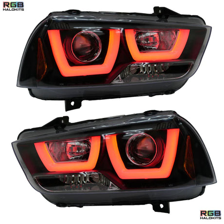 Dodge Charger Spec-D: Multicolor Flow Series Headlights (2011-2014)