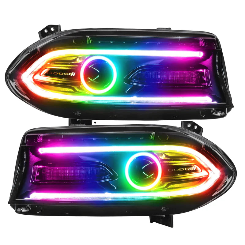 Dodge Charger: Multicolor Headlights (2015-2023)