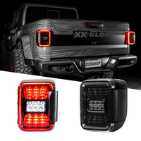 LED Smoked Lens Tail Light Kit for Jeep Gladiator JT with Brake Turn Reverse