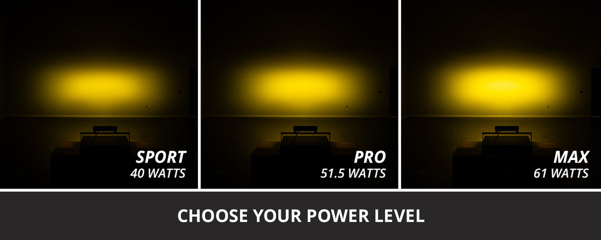 SS10 SAE/DOT Yellow LED Light Bar (one)