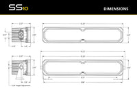 SS10 SAE/DOT White LED Light Bar (one)