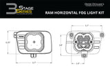 SS3 LED Fog Light Kit for 2010-2018 Ram 2500/3500