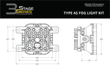 SS3 LED Fog Light Kit for 2019-2024 Ram 1500 (non-LED)