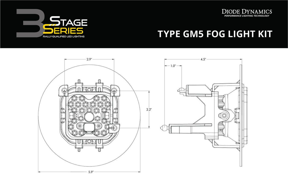 SS3 LED Fog Light Kit for 2007-2013 GMC Sierra 1500