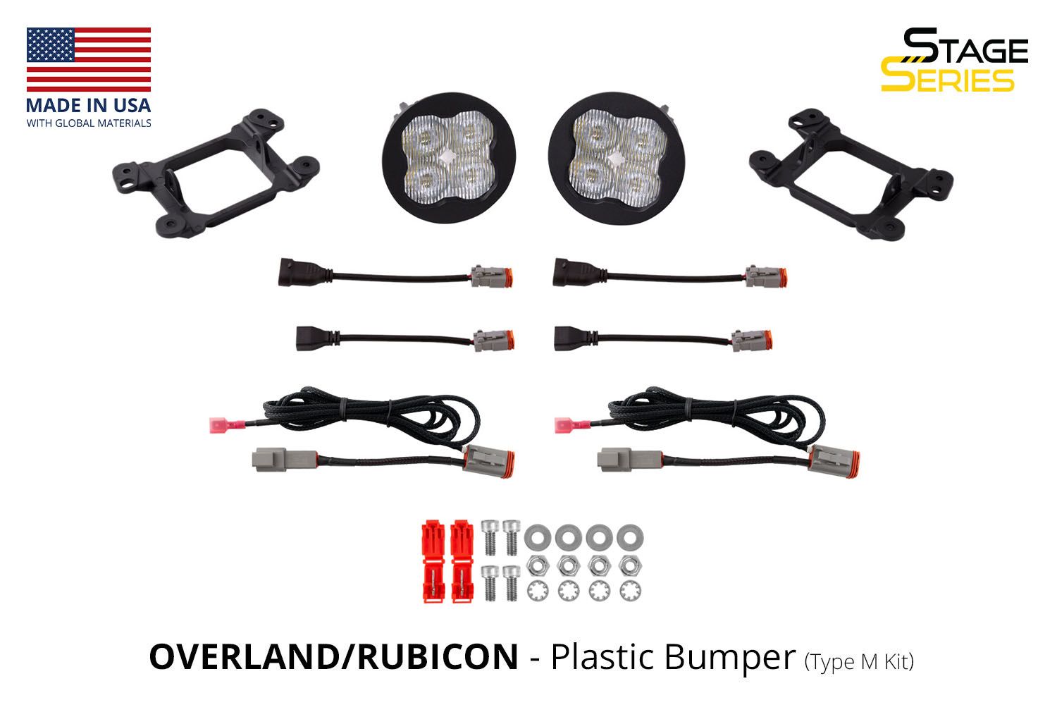 SS3 LED Fog Light Kit for 2020-2025 Jeep Gladiator
