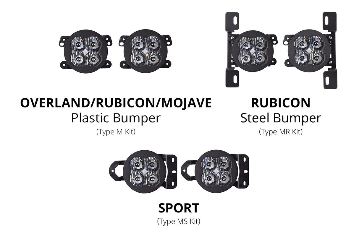 SS3 LED Fog Light Kit for 2020-2025 Jeep Gladiator