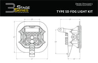 SS3 LED Fog Light Kit for 2011-2016 Ford Super Duty F-250/F-350