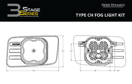 SS3 LED Fog Light Kit for 2007-2014 Chevrolet Silverado 2500/3500 HD