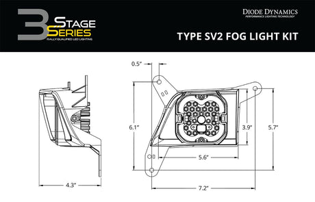 SS3 LED Fog Light Kit for 2020-2023 Chevrolet Silverado HD 2500/3500