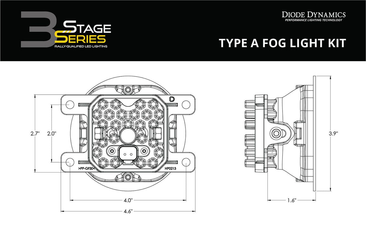 SS3 LED Fog Light Kit for 2004-2007 Ford Ranger STX