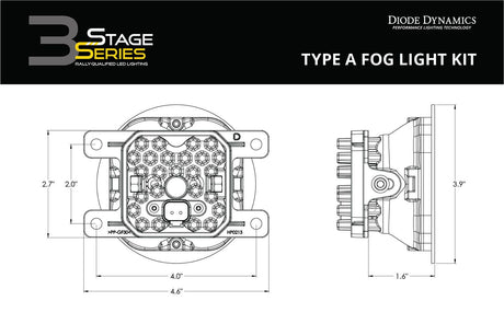 SS3 LED Fog Light Kit for 2004-2007 Ford Ranger STX