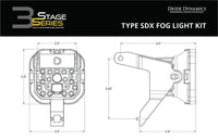 SS3 LED Fog Light Kit for 2004-2007 Ford Ranger