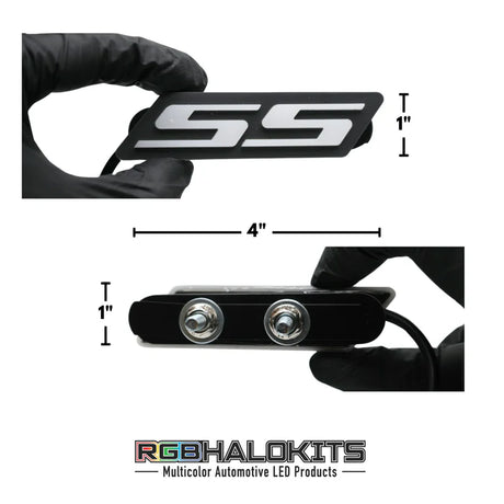 SS LED Emblem Badge: Multicolor Flow (for Chevrolet)