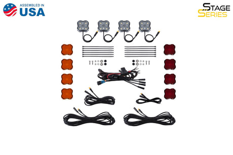 Stage Series Single-Color LED Rock Light Kit (4-pack)