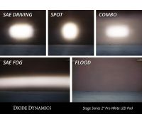 SSC2 SAE/DOT White Sport Standard LED Pod (pair)