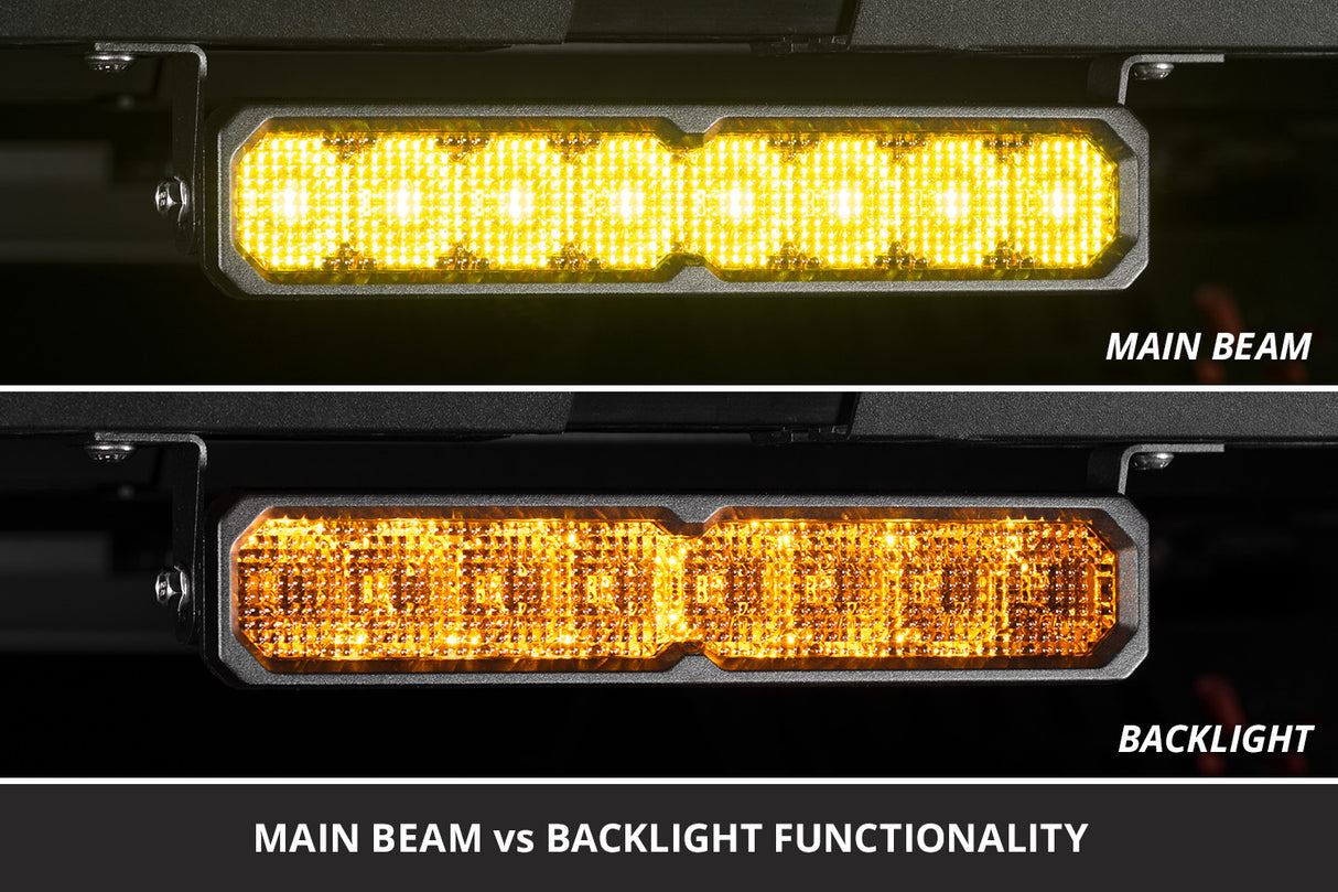 SS10 SAE/DOT Yellow LED Light Bar (one)