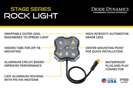 Stage Series RGBW LED Rock Light Kit (8-pack)