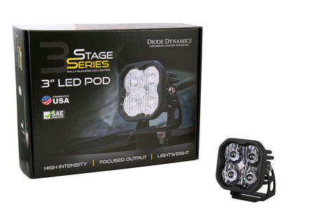 SS3 SAE/DOT White Pro LED Pod (one)