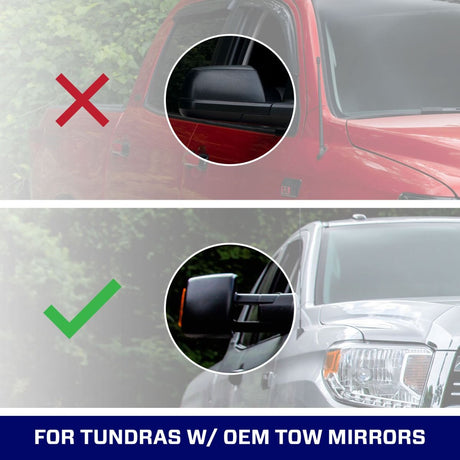 2007-2021 Toyota Tundra w/ OEM Tow Mirrors LED Mirror Lights (pair)