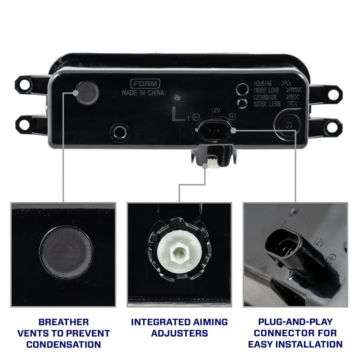 2025 Toyota 4Runner LED Fog Lights (pair)