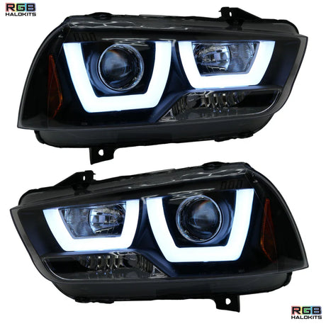 Dodge Charger Spec-D: Multicolor Flow Series Headlights (2011-2014)