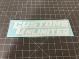 Customs Unlimited Decal